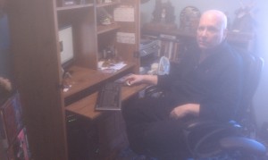 Randy in the fabled computer lair!