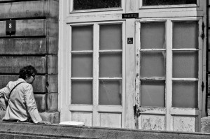 This ancient toilet dates back to the time of Charlemagne,  the first Emperor of the Holy Roman Empire.   That's also the last time it was cleaned.