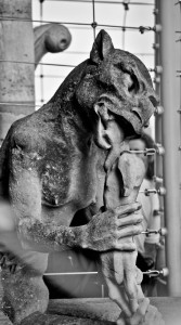 The famous "Honey Badger" gargoyle