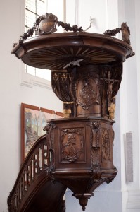 Pulpit in the abbey church