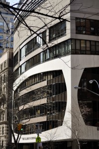 This stupid building now blocks my friend Gerard's view of the Hudson River.   It used to stop at the the whiter portion.   We hate this building.