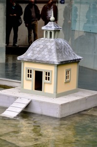 This is what they used for the exterior of the Von Trapp villa in the film.   It's smaller than I would have expected.   The magic of the movies,  huh?