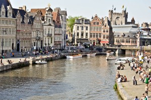 The main canal in Ghent