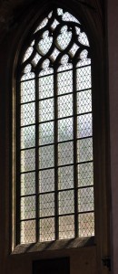 A simple but lovely window in the cathedral in Ghent