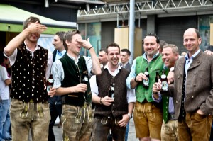 Yes,  sometimes they really dress like this.