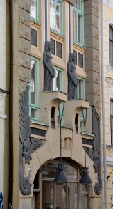 Cool art nouveau facade in Old Town