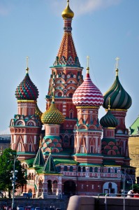 St.  Basil's,  the craziest church architecture I have ever seen.  But then,  I haven't been to Spain.